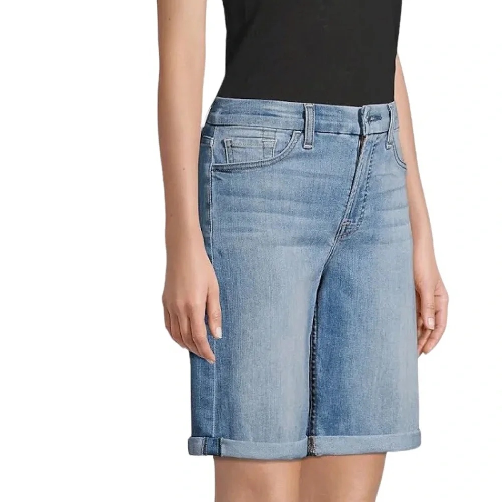 JEN7 by 7 for All Mankind Rolled Hem Bermuda Shorts